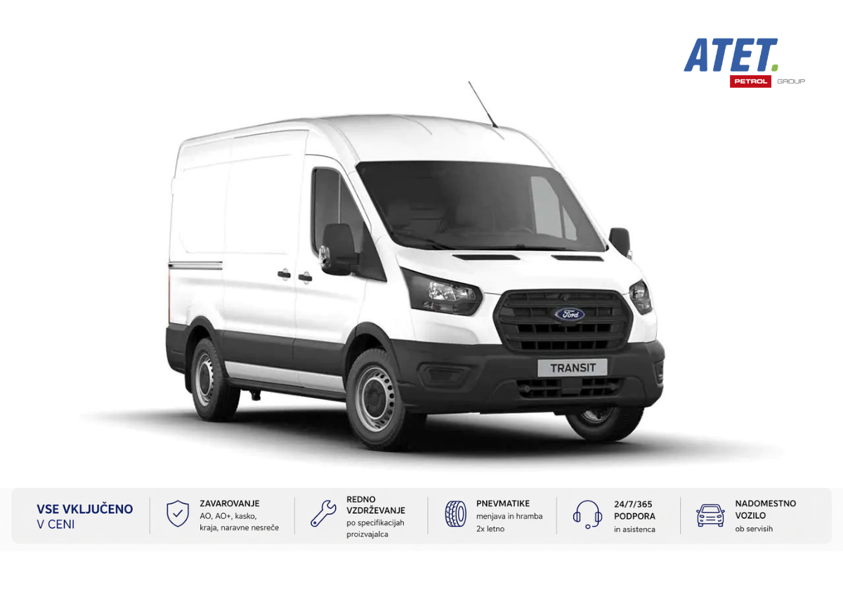poslovni najem Ford Transit furgon